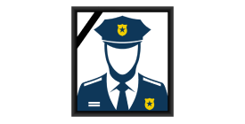 illustration of a picture in a frame of an officer that was killed in the line of duty